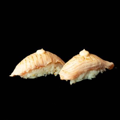 Gegrillter Lachs Nigiri, 2 Stück
